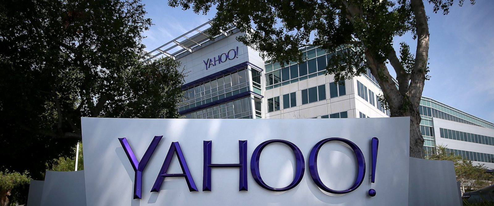PHOTO: A sign is posted in front of the Yahoo! headquarters, May 23, 2014 in Sunnyvale, California. 