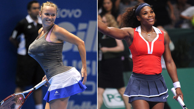Wozniacki Imitates Serena Williams