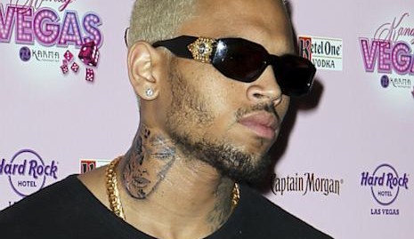 Skull Tattoo Designs on Gty Chris Brown Tattoo Wy 120911 Wblog Chris Browns Neck Tattoo Is Not