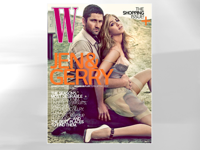 PHOTO Jennifer Aniston and Gerard Butler are shown on the cover of W ... PHOTO Jennifer Aniston and Gerard Butler are shown on the cover of W ...