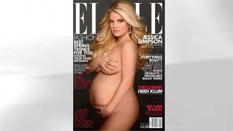 Pregnant Jessica Simpson Poses Naked for Elle, Offers Clue to Baby's Name -  ABC News