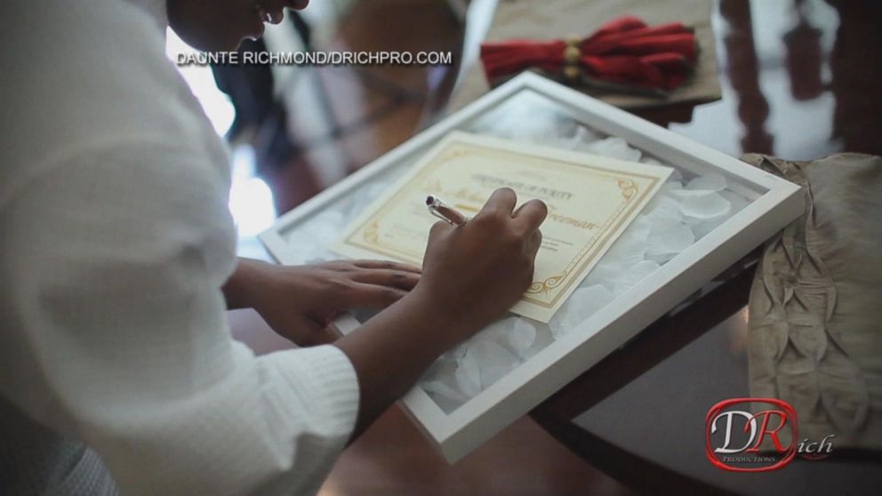 Bride Surprises Pastor Father With Purity Certificate Video Abc News