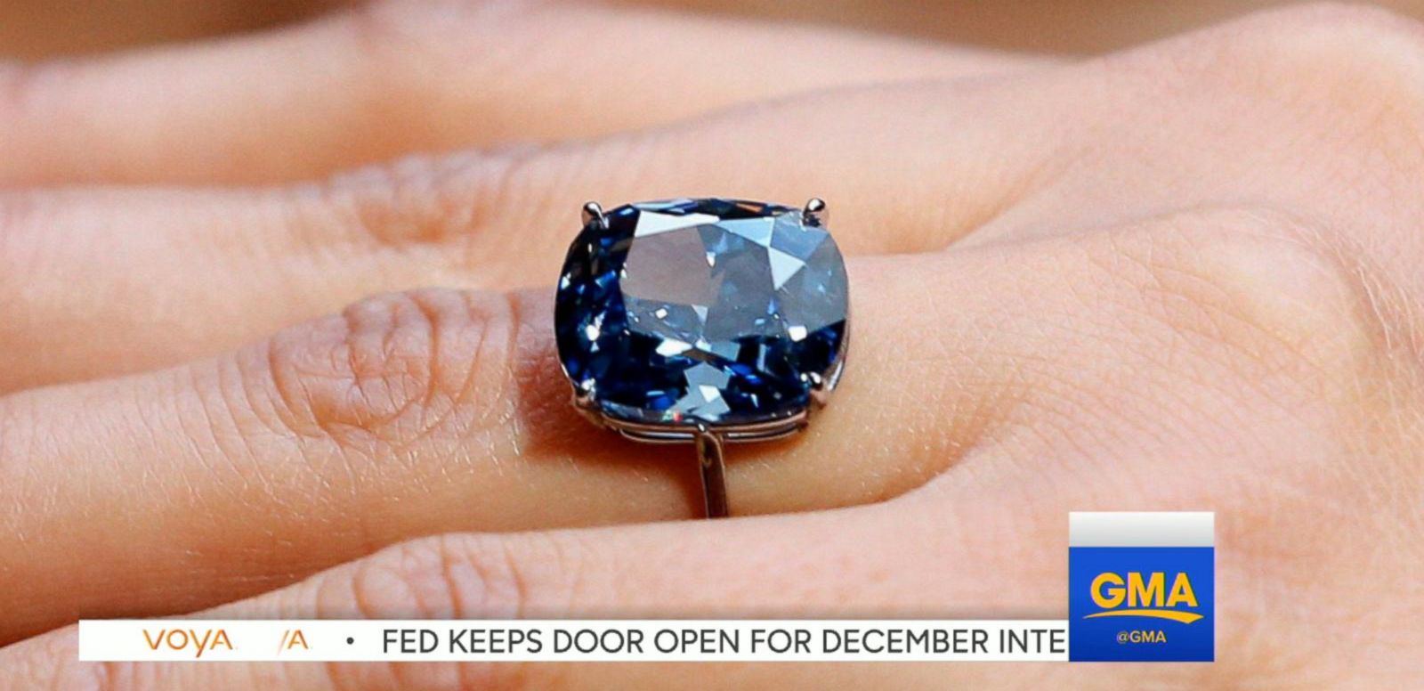 Blue Moon Diamond Could Fetch 55 Million At Auction Abc News 