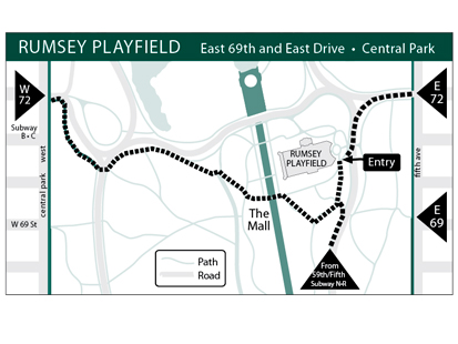 rumsey playfield central park map. See the map below for more