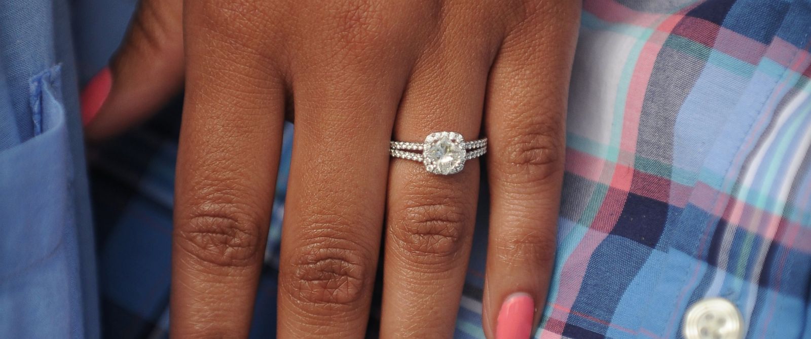 Engagement ring cleaning before wedding