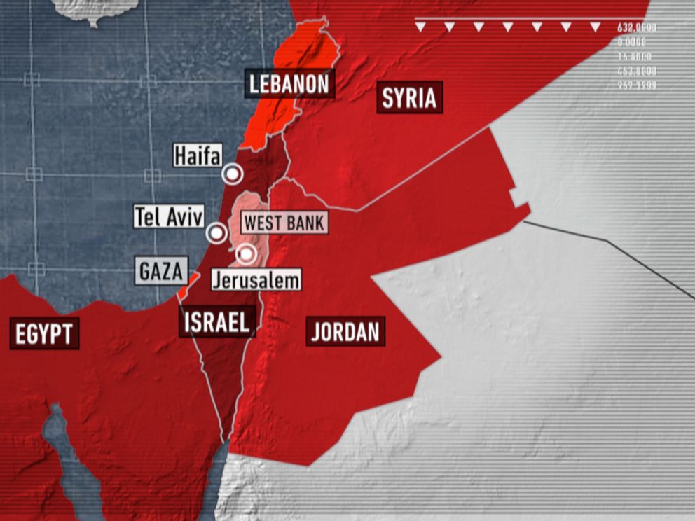 Palestine And Israel News Map