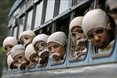 Little Gandhis AP india gandhi Today in Pictures: Soldiers Homecoming, Romney on Campaign Trail, Little Gandhis