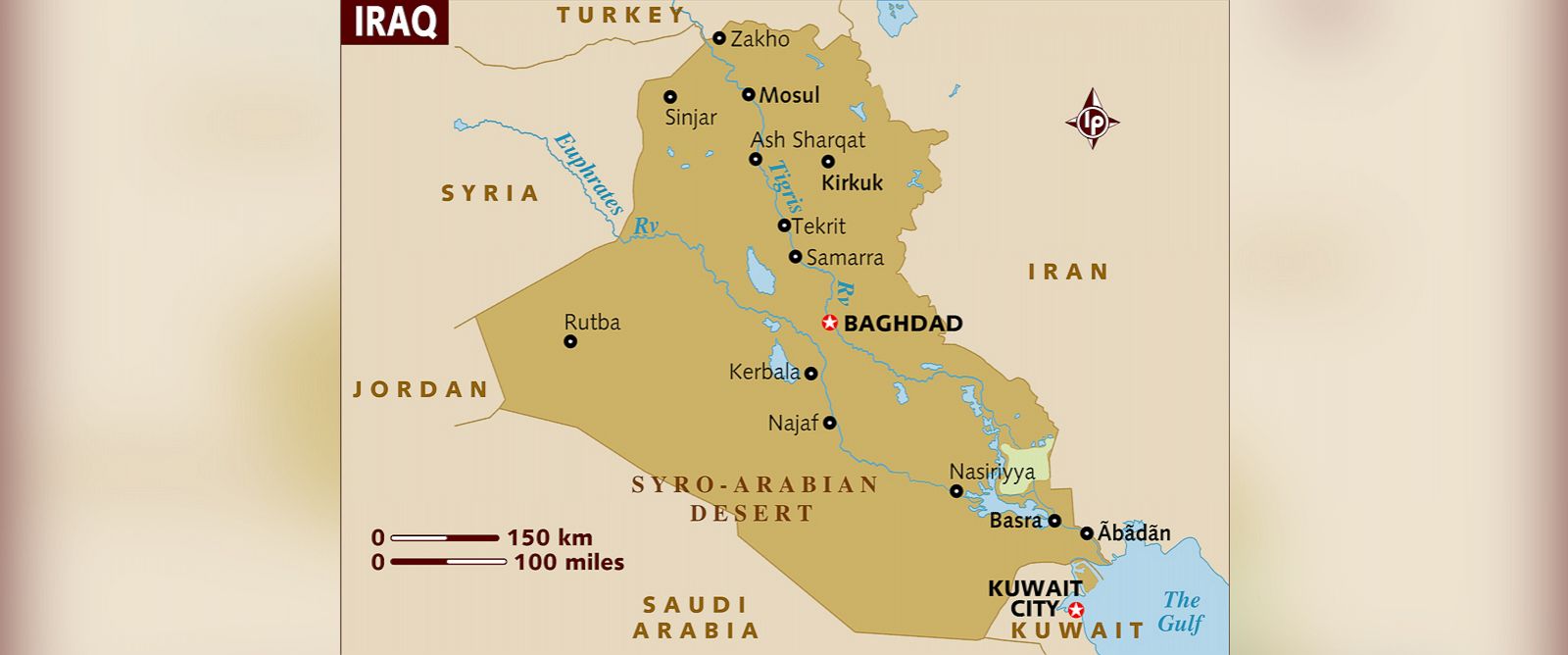 PHOTO: A map of Iraq is shown in this undated stock image.