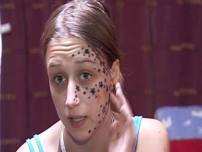 Video: Girl sues tattoo artist after getting a face full of tattoos.