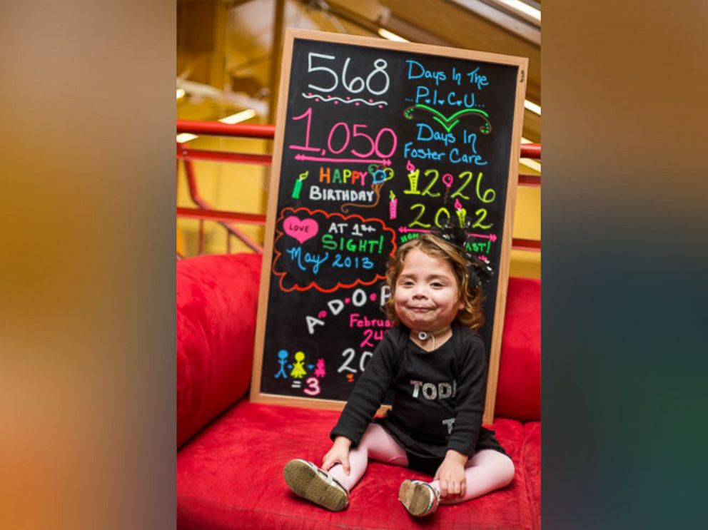 PHOTO: Nicole Boyd, 3, was adopted on Feb. 24 by her nurse Amber Boyd after spending over a year in the University of New Mexico Hospital in Albuquerque. 