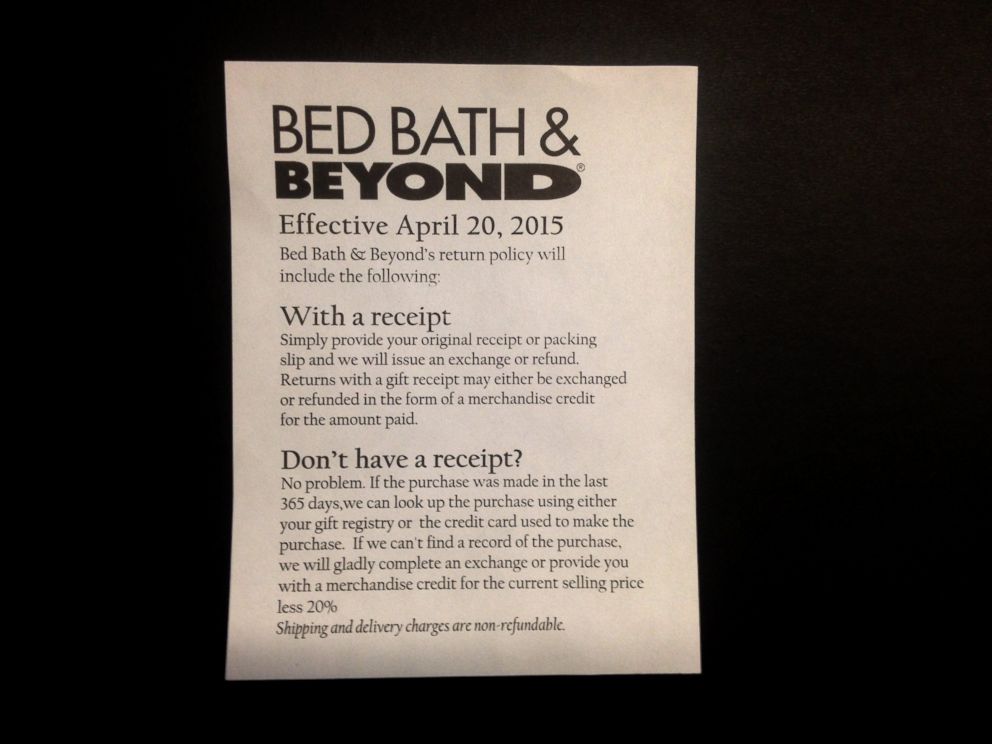 bed bath and beyond credit card limit