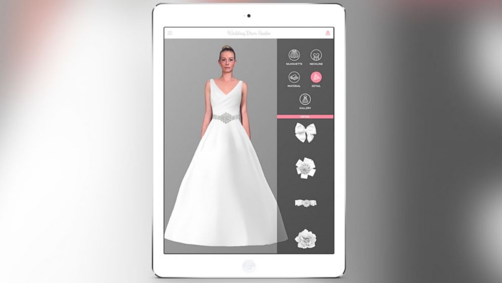 Virtual wedding dress designer