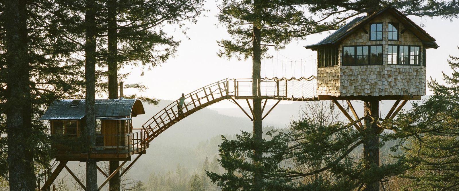 Washington Man Builds Incredible Treehouse With Its Own