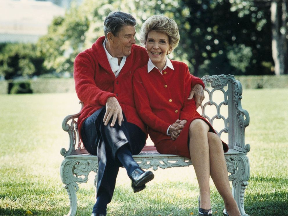 PHOTO:Ronald Reagan and First Lady Nancy Reagan share a moment in this undated file photo.