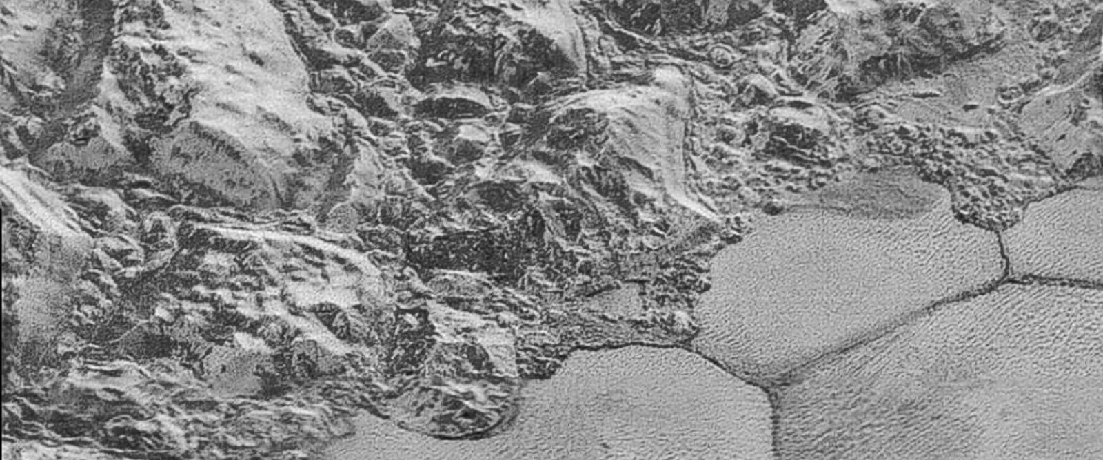 PHOTO: New Horizons sent back a close-up of Plutos surface.