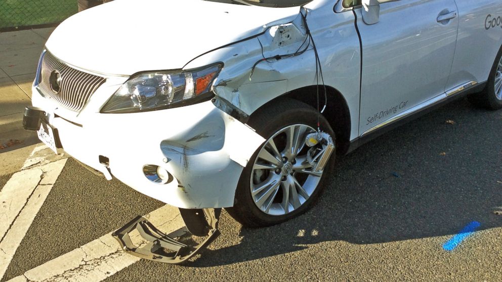 Photos Show Damage When Google Self-Driving Car Hit City Bus