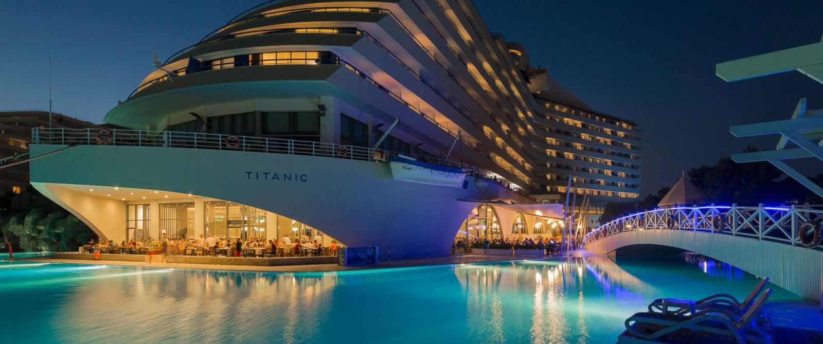 Titanic Hotel Lara Beach Turkey Take a Peek at Turkey's 'Titanic Hotel' - ABC News