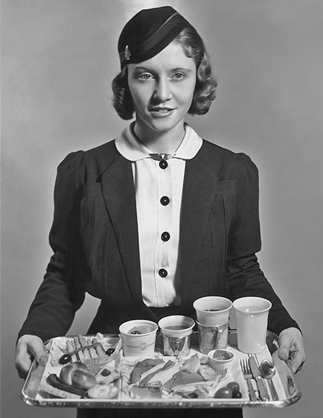 Stewardess or Flight attendant history from 1930s