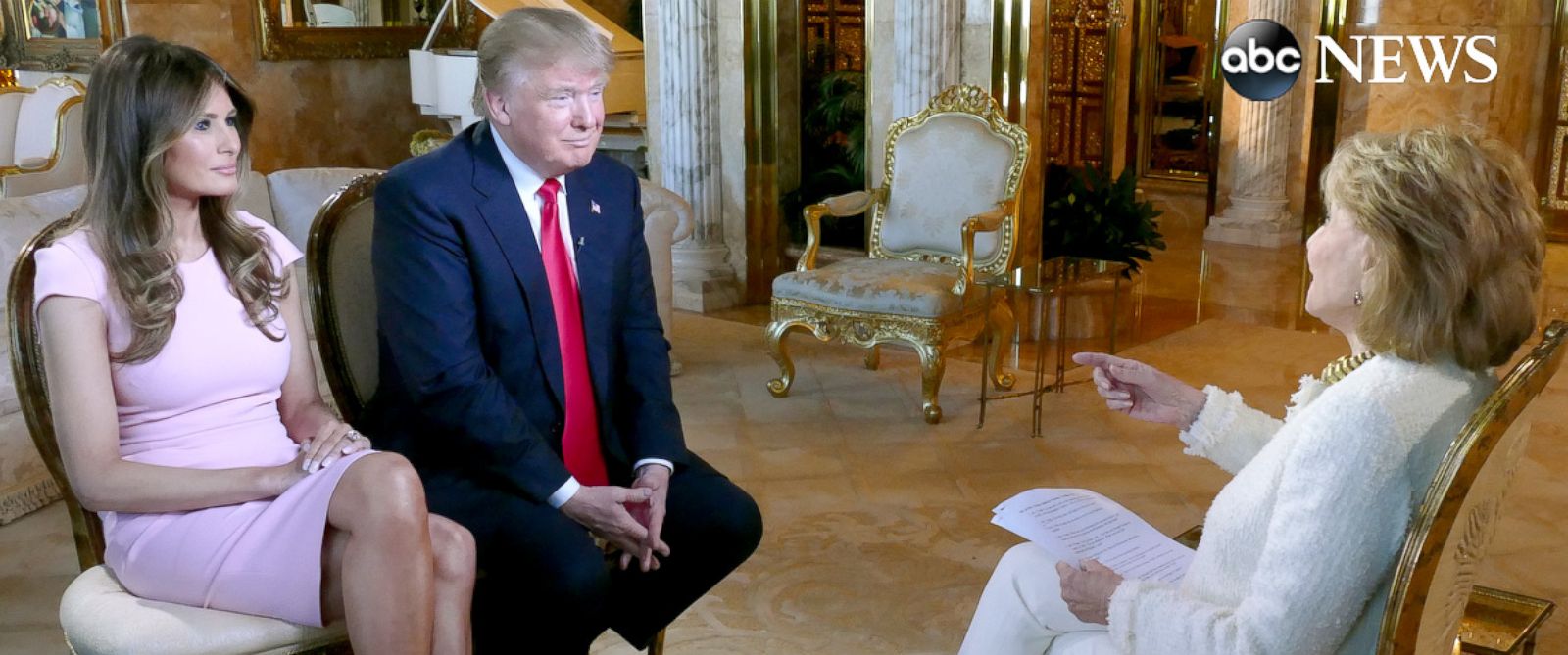 PHOTO: Donald and Melania Trump sat down with Barbara Walters for an interview to air on ABC News "20/20."