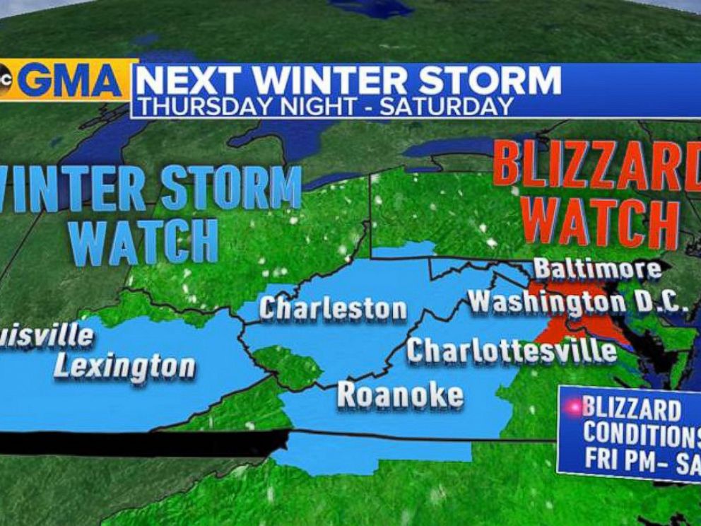 Major Winter Storm to Hit East Coast This Weekend Here's What to