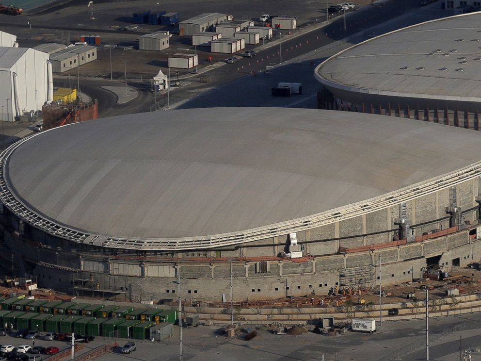 PHOTO:An aerial view of the Rio 2016 Olympic Velodrome venue in Rio de Janeiro, April 25, 2016. 