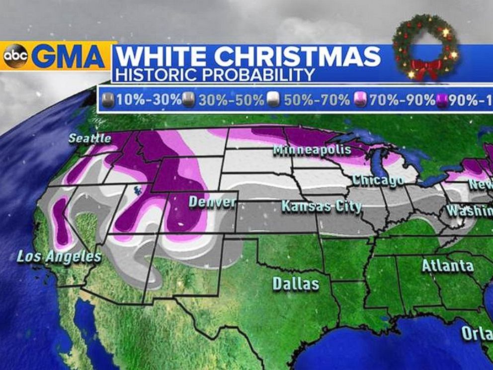 Christmas Week Forecast What's in Store for the Holiday ABC News