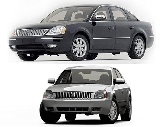 The Ford Five Hundred top and the Mercury Montego were both awarded the