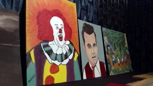 john wayne gacy artwork. john wayne gacy paintings