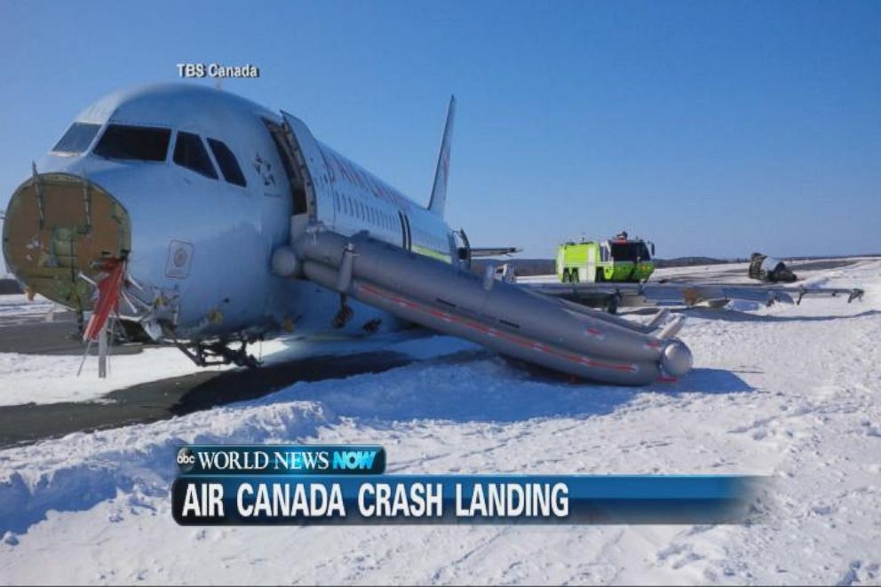 World News Now Air Canada Crash Landing Video ABC News