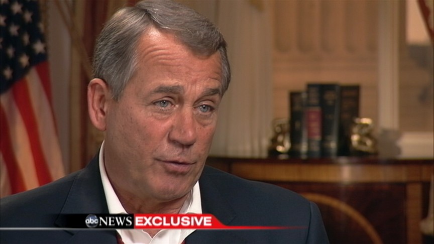 VIDEO: John Boehner: 'Obamacare is the Law of the Land' - ABC News