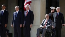 World News with Diane Sawyer: World News 4/25: Four Living Ex-Presidents and President Obama Attend George W. Bush Presidential Library Opening