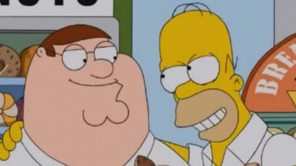 Watch What Happens When 'Family Guy' Meets 'The Simpsons' - ABC News