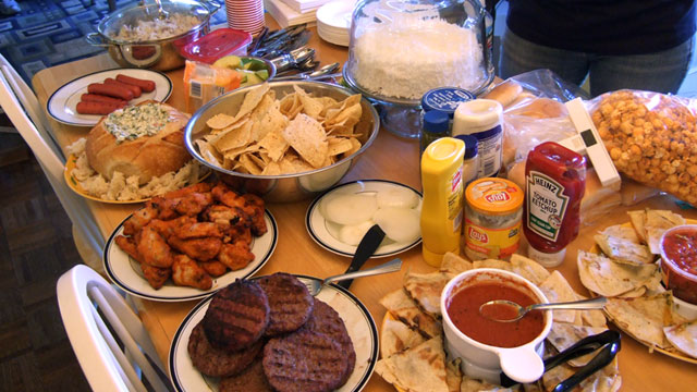 This array of munchies is just a gout attack waiting to happen!