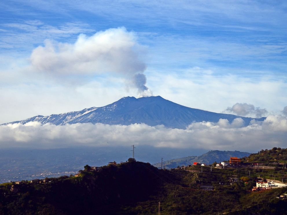 See Mount Etna's Eruption Light Up Sicily's Sky - ABC News