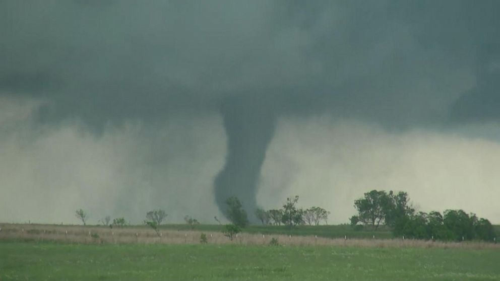 Swirling Tornado Touches Down in Oklahoma Video - ABC News