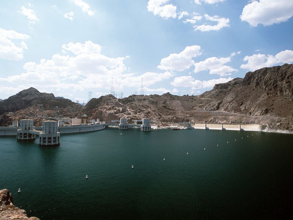 PHOTO: This image made in 2000 showing the waters of the enormous man-made Lake Mead where Hoover Dam operates in Black Canyon, Nevada.