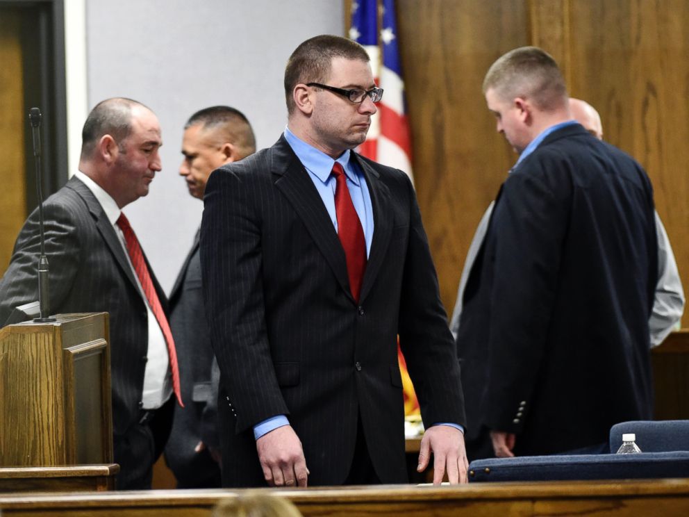 PHOTO:Former Marine Cpl. Eddie Ray Routh stands during his capital murder trial at the Erath County, Donald R. Jones Justice Center in Stephenville Texas, Feb. 24, 2015. 