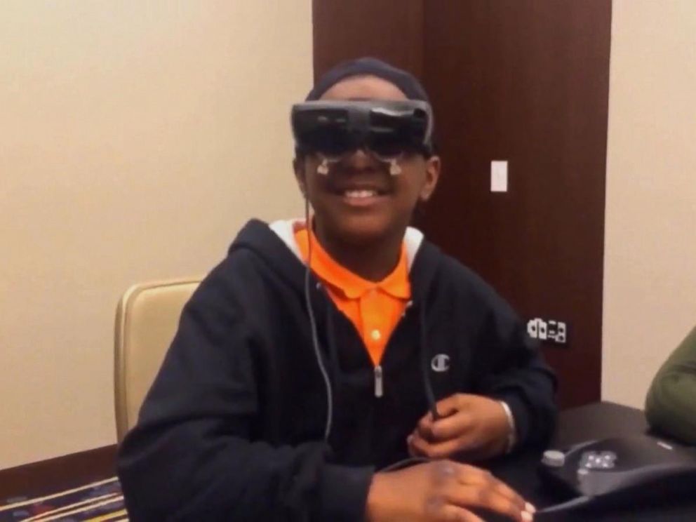 Legally Blind 5th Grader Sees Mother For 1st Time Through Electronic 